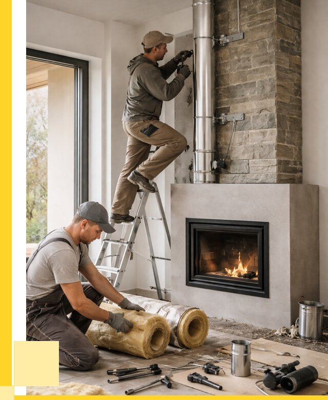 Монтаж дымоходов для каминов в Балтийске от 15293 р. ЭриданБлт