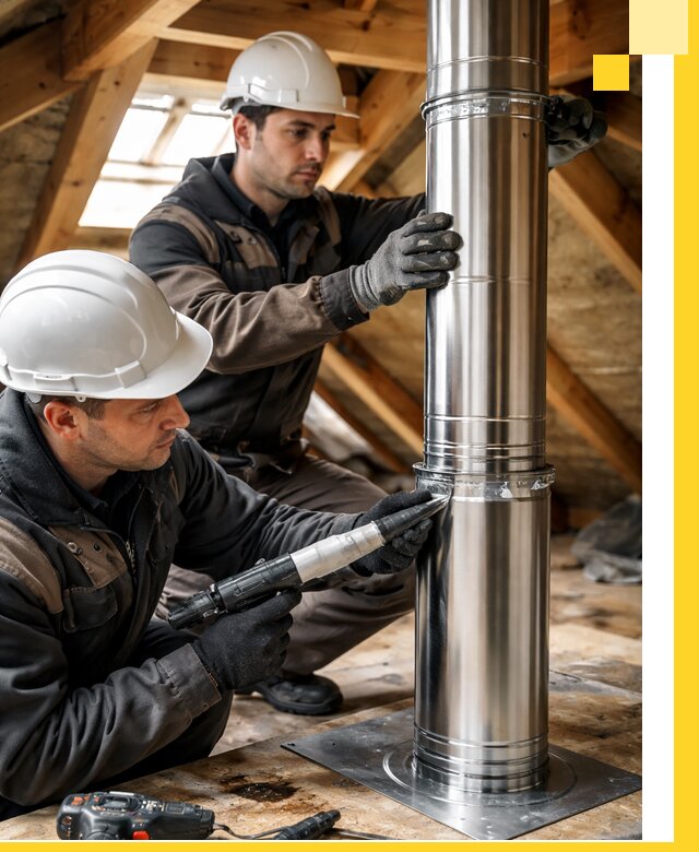 Монтаж дымоходов для каминов в Балтийске с гарантией качества