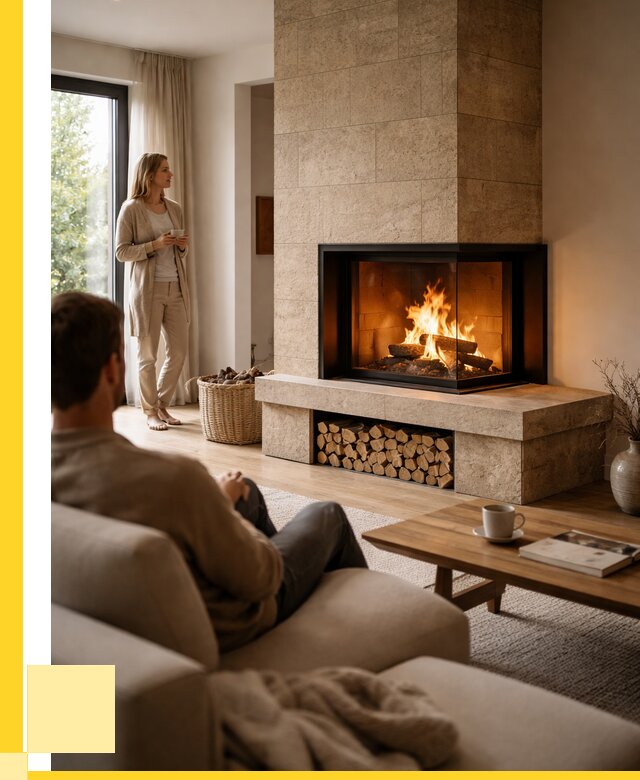 Угловые камины из кирпича установка в Балтийске от 152925 р. ЭриданБлт