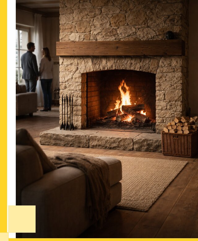 Открытые камины под ключ в Балтийске от 152925 р. ЭриданБлт