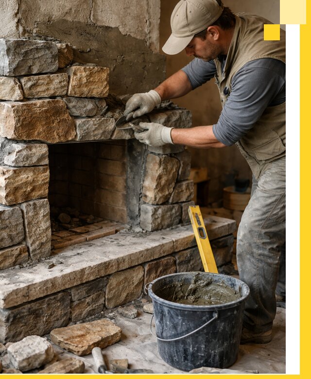 Изготовление и установка каменных каминов под ключ в Балтийске