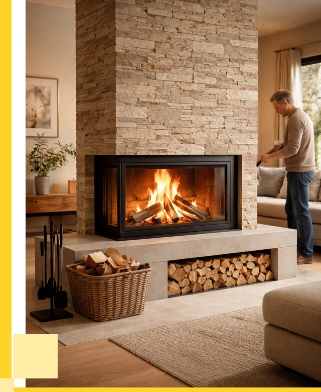 Дровяной камин под ключ в Балтийске от 203900 р. | ЭриданБлт