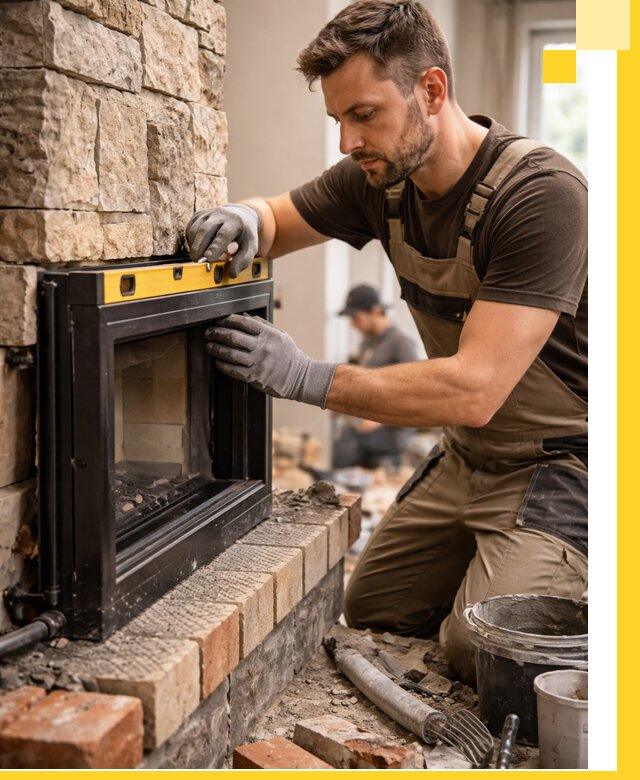 Дровяные камины под ключ в Балтийске: монтаж, обустройство