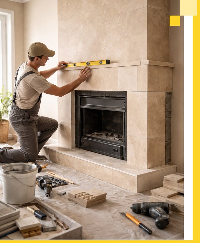 Установка и монтаж каминов в частном доме под ключ в Балтийске