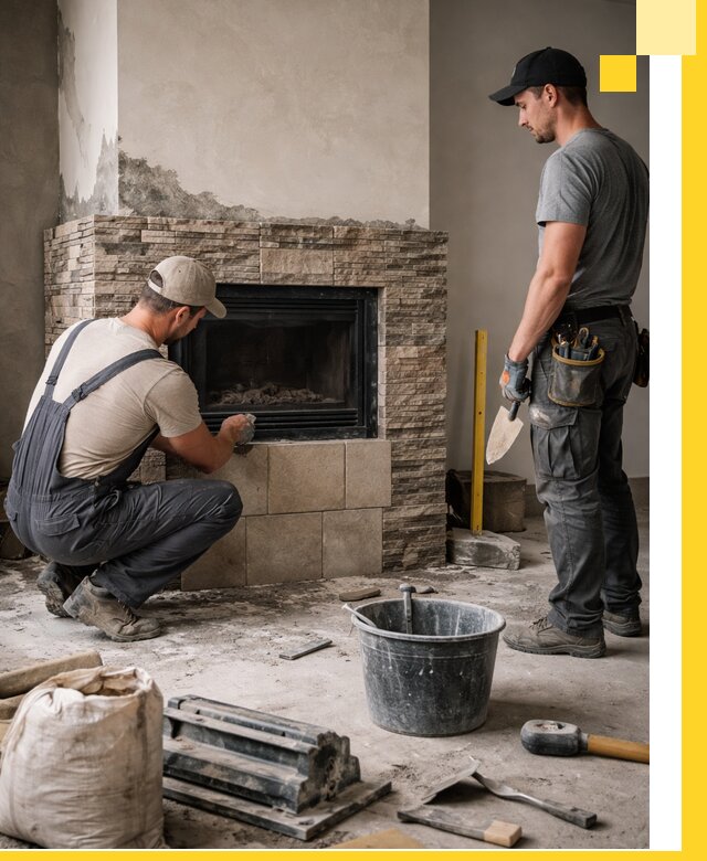 Камины под ключ в Балтийске: проект, изготовление и монтаж