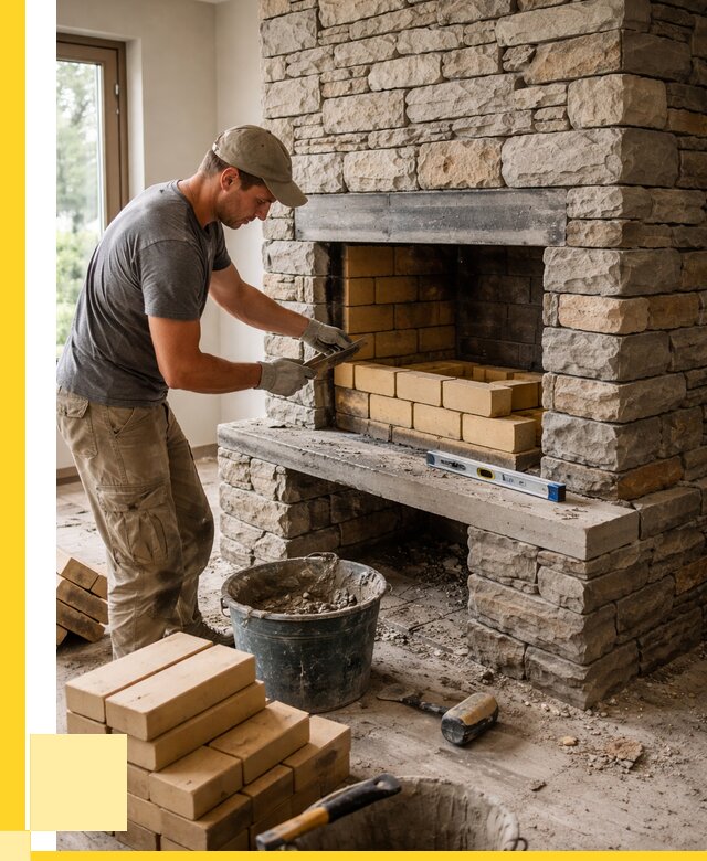 Кладка каминов и камина в Балтийске от 25488 р. ЭриданБлт