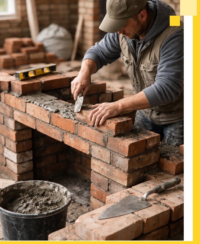 Кладка каминов под ключ в Балтийске профессиональная отделка и монтаж