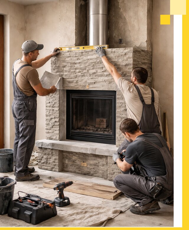 Профессиональный монтаж каминов под ключ в Балтийске для дома