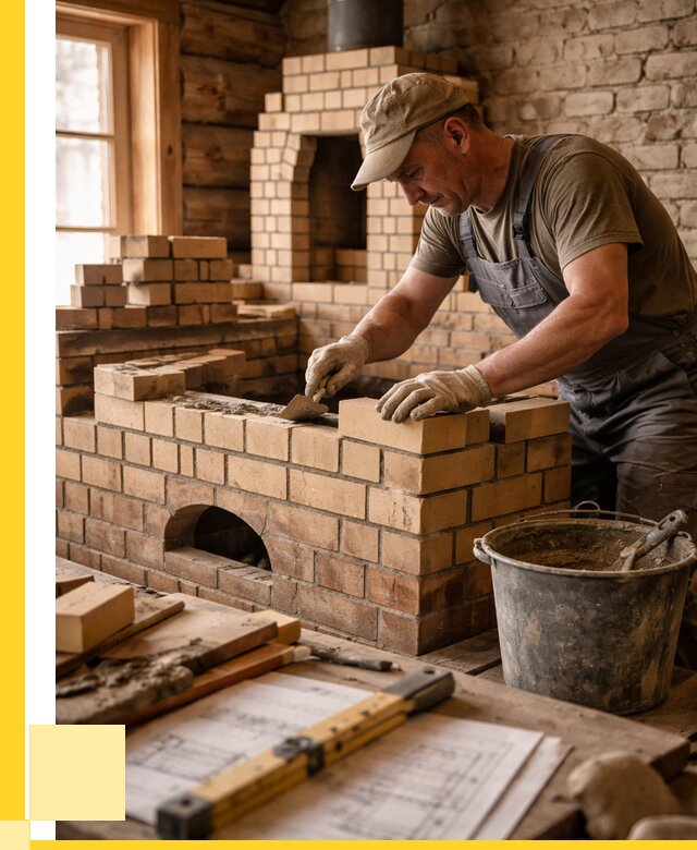 Кладка печей из кирпича в Балтийске цены от 30585 р. - ЭриданБлт