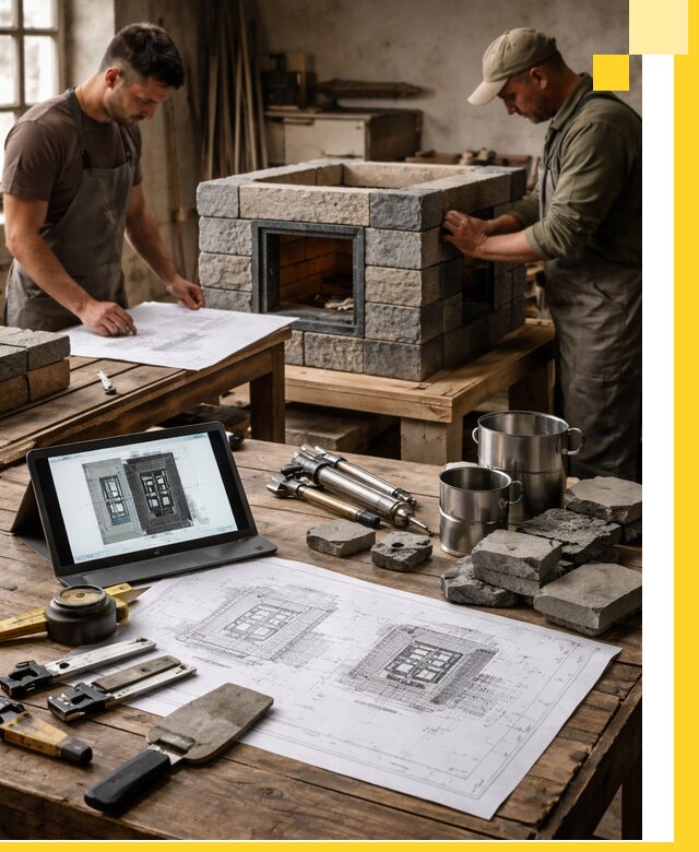 Разработка проектов печей с согласованием и монтажом в Балтийске