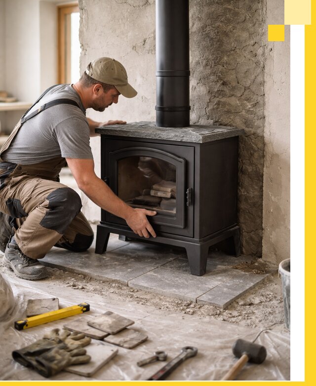 Профессиональный монтаж печей и каминов в Балтийске под ключ