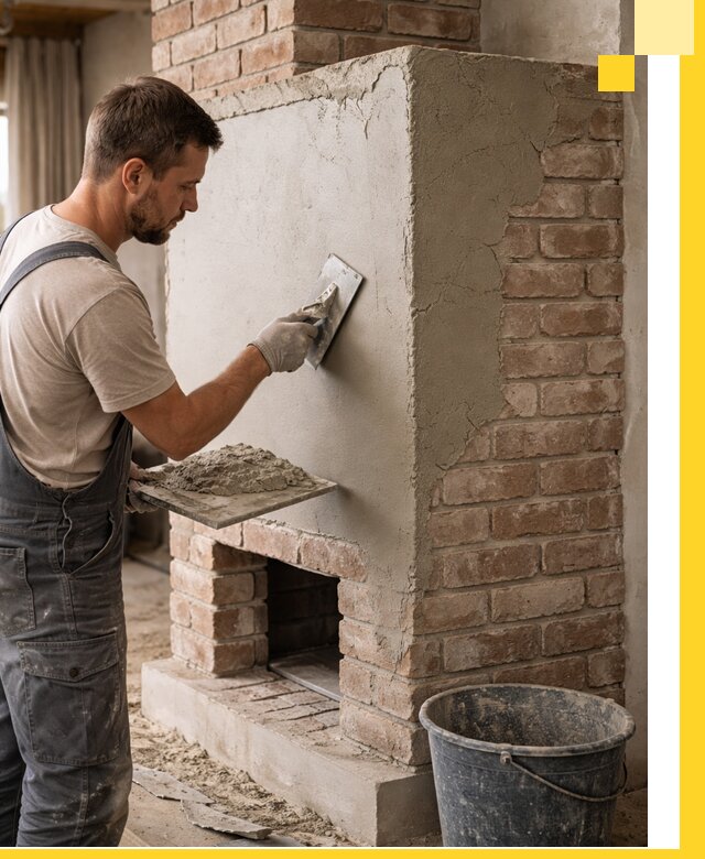 Отделка печей и облицовка каминов в Балтийске под ключ