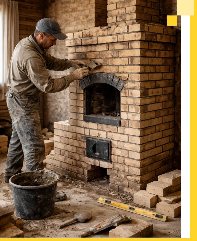 Кирпичные печи под ключ в Балтийске: проектирование и кладка