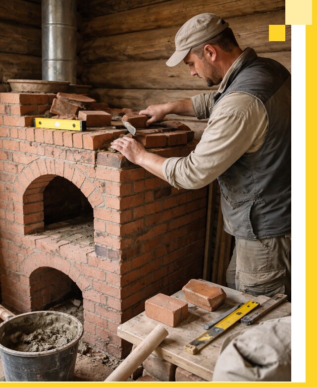 Изготовление и установка русских печей в Балтийске под ключ