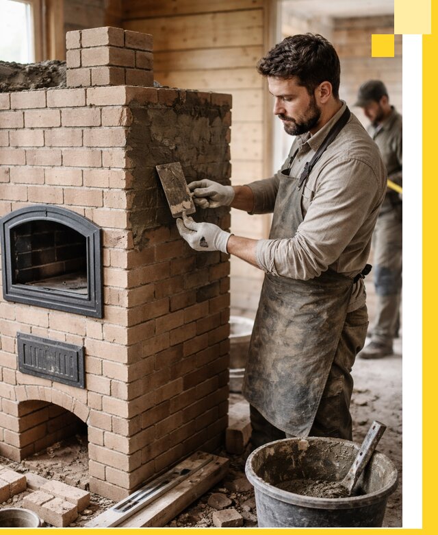 Изготовление и установка печей-шведок под ключ в Балтийске