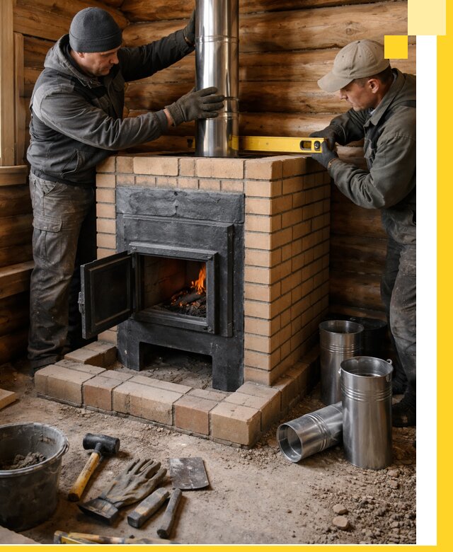 Проектирование, изготовление и установка банных печей в Балтийске