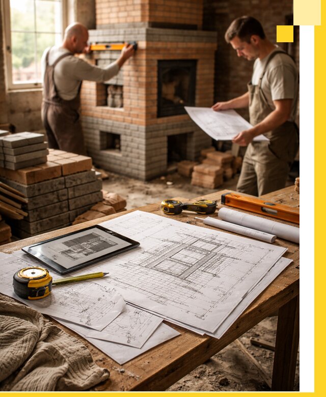 Проекты печей и каминов с индивидуальным дизайном в Балтийске