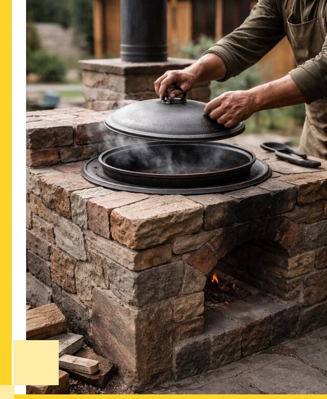 Печи для казана в Балтийске по цене от 18351 р. | ЭриданБлт