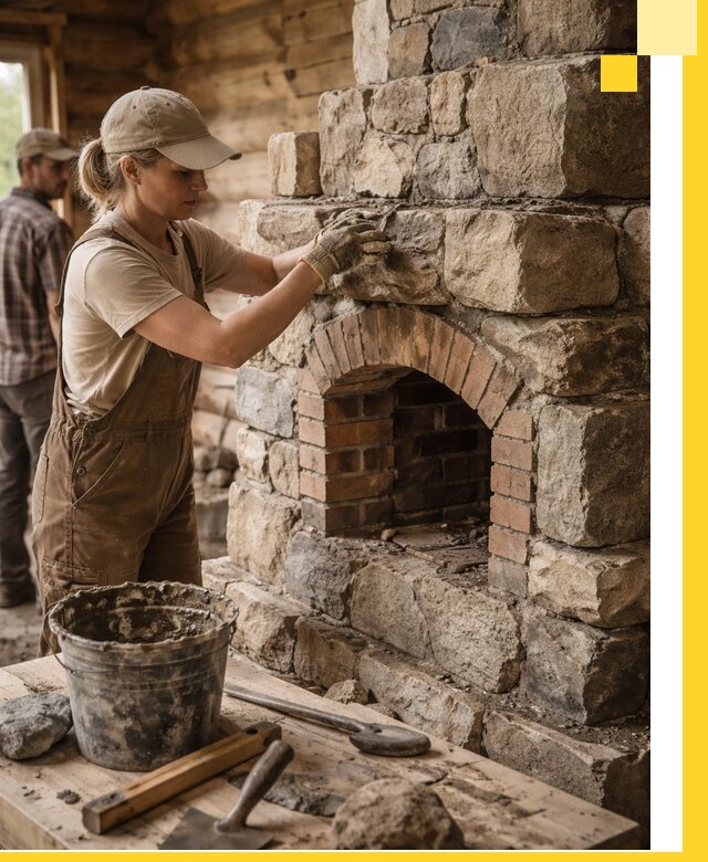 Каменные печи на заказ и монтаж в Балтийске, долговечные решения