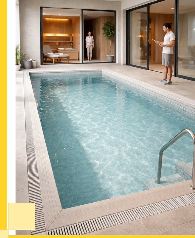 Отделка бассейна пленкой ПВХ в Балтийске от 3568 р. - ЭриданБлт