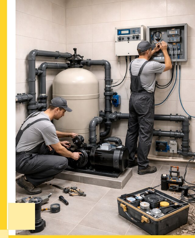 Монтаж оборудования для бассейнов в Балтийске от 40780 р. | ЭриданБлт