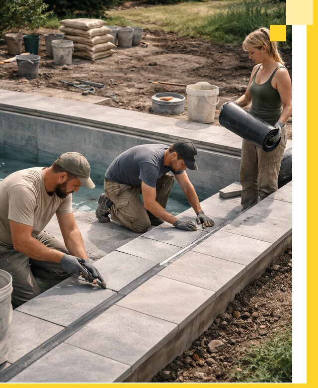 Строительство и монтаж уличных бассейнов под ключ в Балтийске