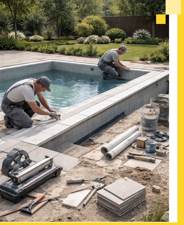 Строительство открытых бассейнов под ключ в Балтийске профессионально