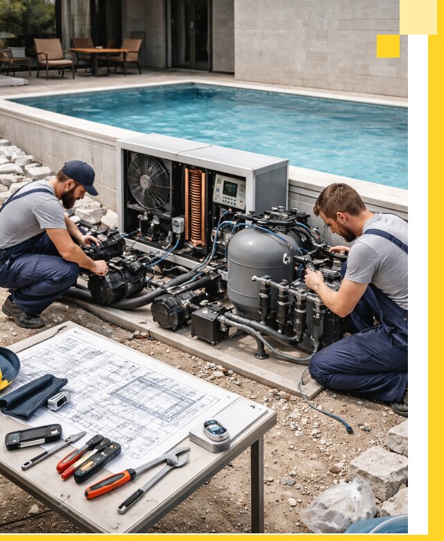 Проектирование и монтаж бассейнов с подогревом в Балтийске