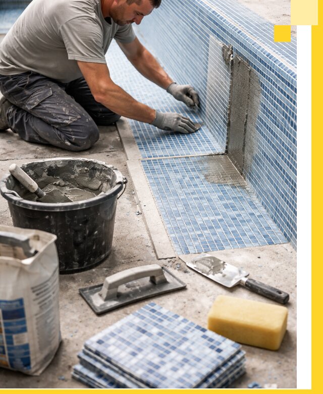 Укладка и ремонт мозаики для бассейнов под ключ в Балтийске