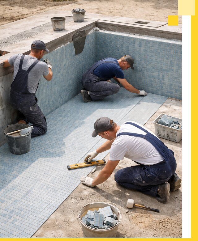 Укладка и установка плитки для бассейнов под ключ в Балтийске