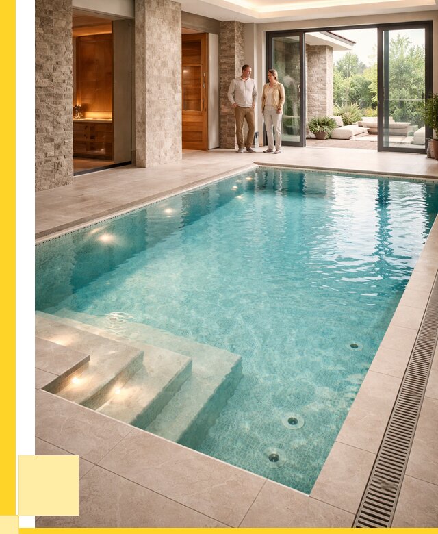 Бассейн во дворе в Балтийске: проект, отделка от 1223400 р. | ЭриданБлт