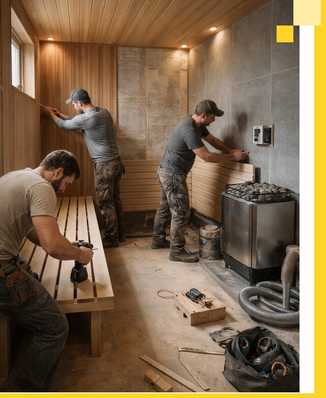 Сауны под ключ в Балтийске, проектирование, строительство, отделка