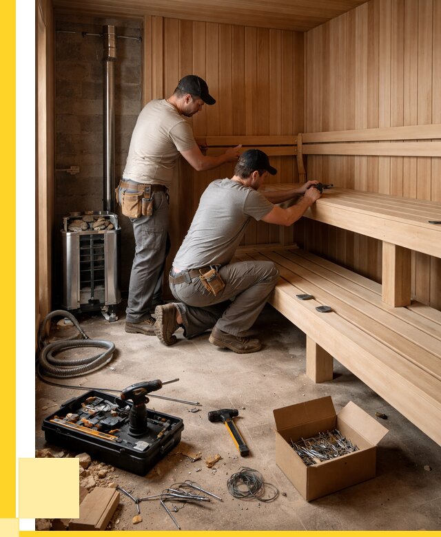 Монтаж саун под ключ в Балтийске от 122340 р. | ЭриданБлт