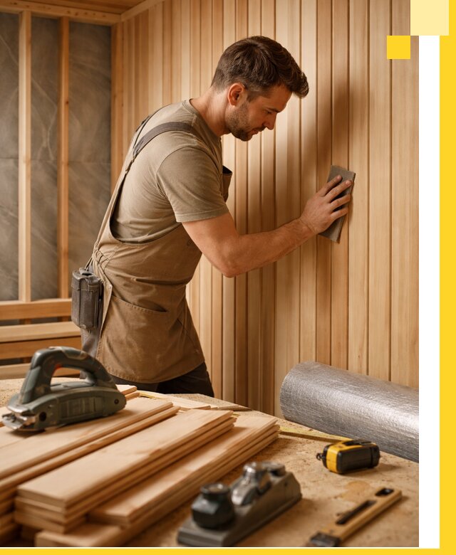 Профессиональная отделка саун и парных под ключ в Балтийске