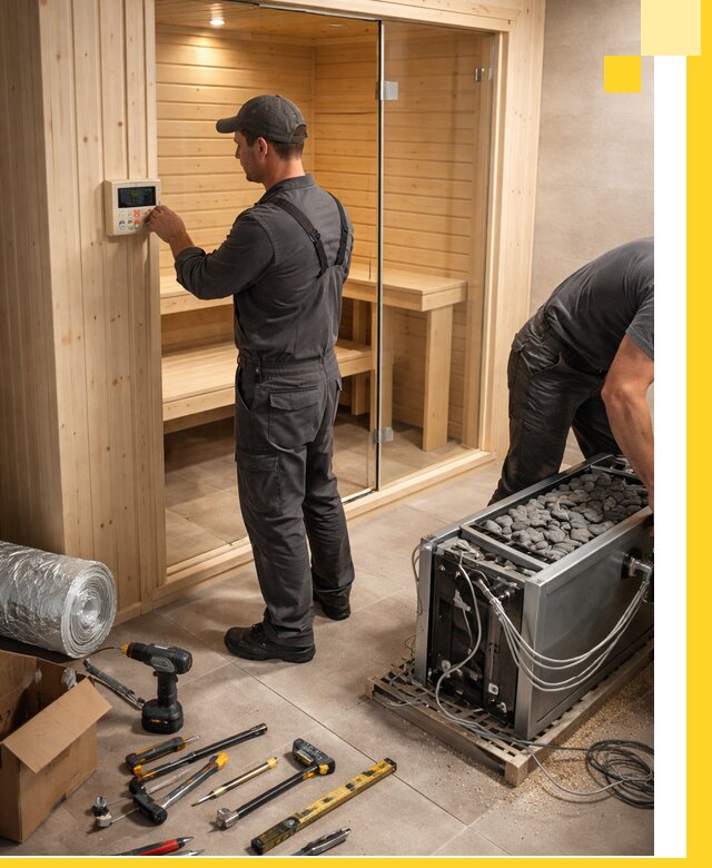 Поставка, установка и монтаж электрических саун в Балтийске