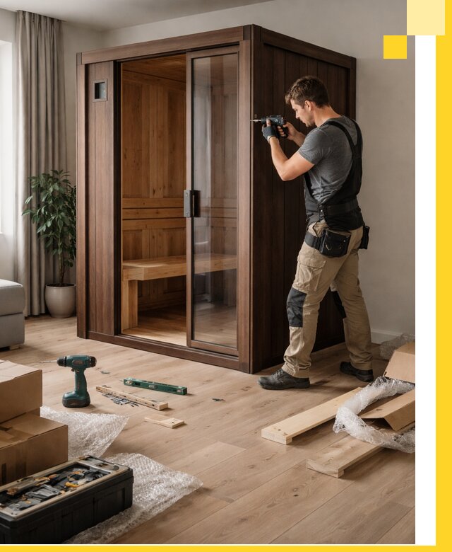 Установка и производство мини саун под ключ в Балтийске