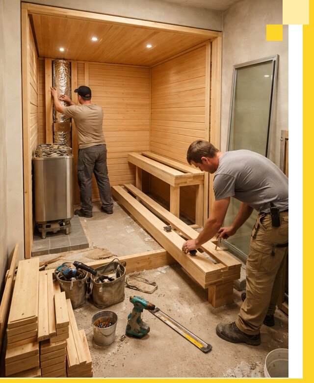 Проектирование и установка домашних саун под ключ в Балтийске