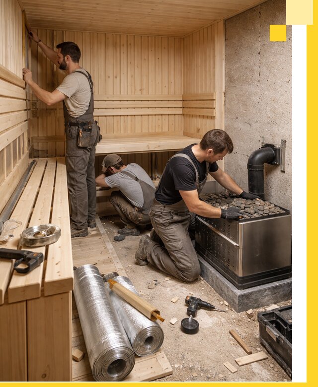 Индивидуальные сауны на заказ в Балтийске под ключ, проект и монтаж