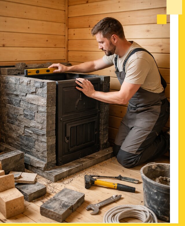 Производство и установка печей для саун под ключ в Балтийске