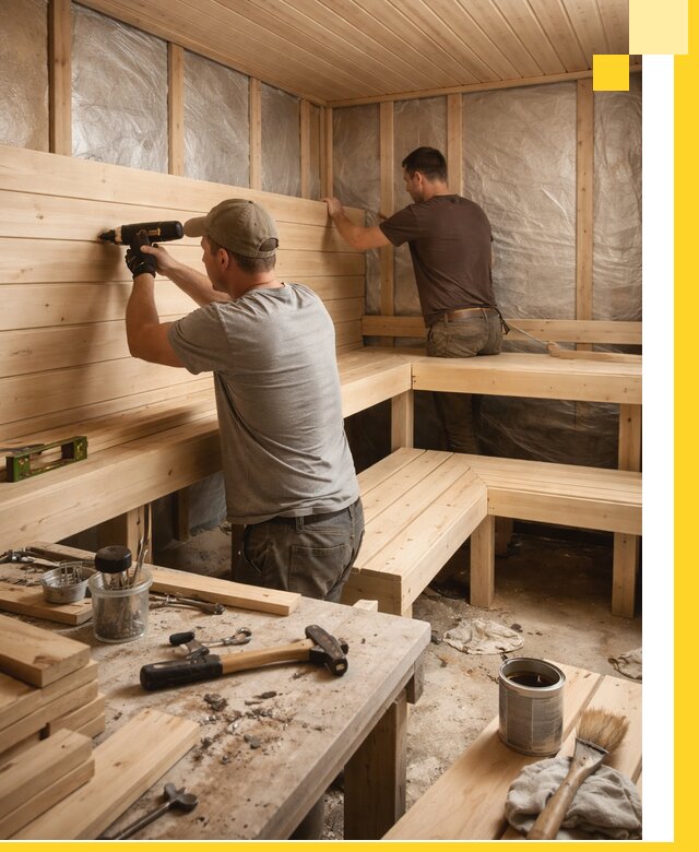 Профессиональная отделка бань и саун под ключ в Балтийске