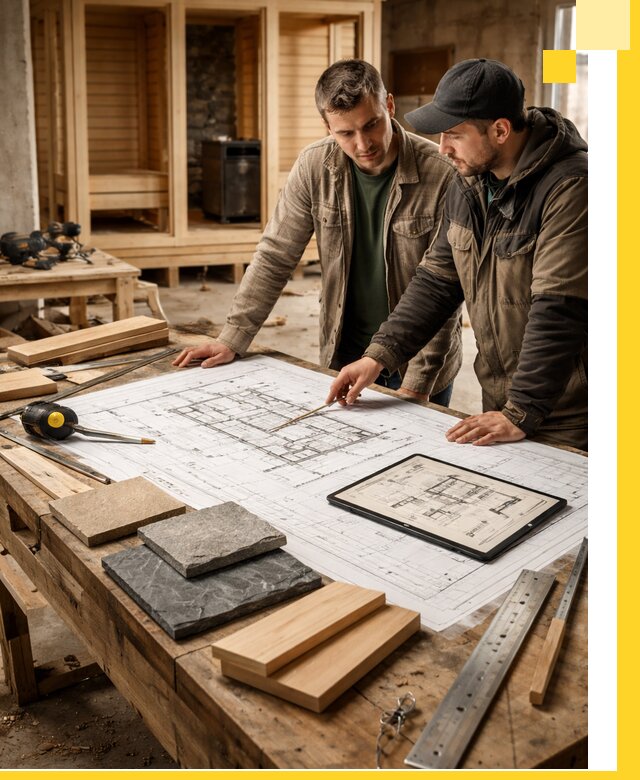 Проекты бань под ключ и планы строительства в Балтийске