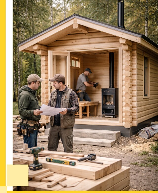 Монтаж бань под ключ в Балтийске — от 203900 р. | ЭриданБлт