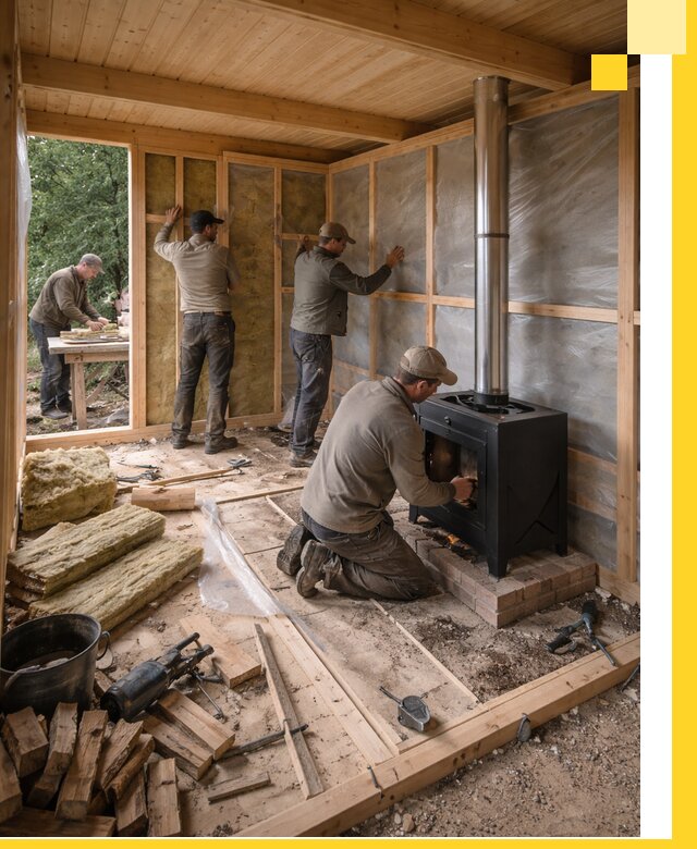 Профессиональный монтаж бань под ключ в Балтийске для дома