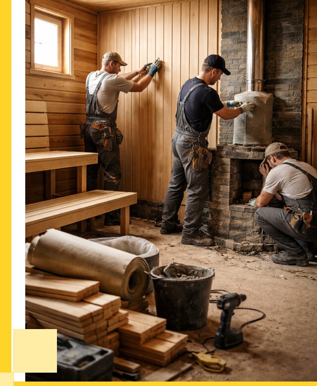 Ремонт бань под ключ в Балтийске от 45878 р. | ЭриданБлт