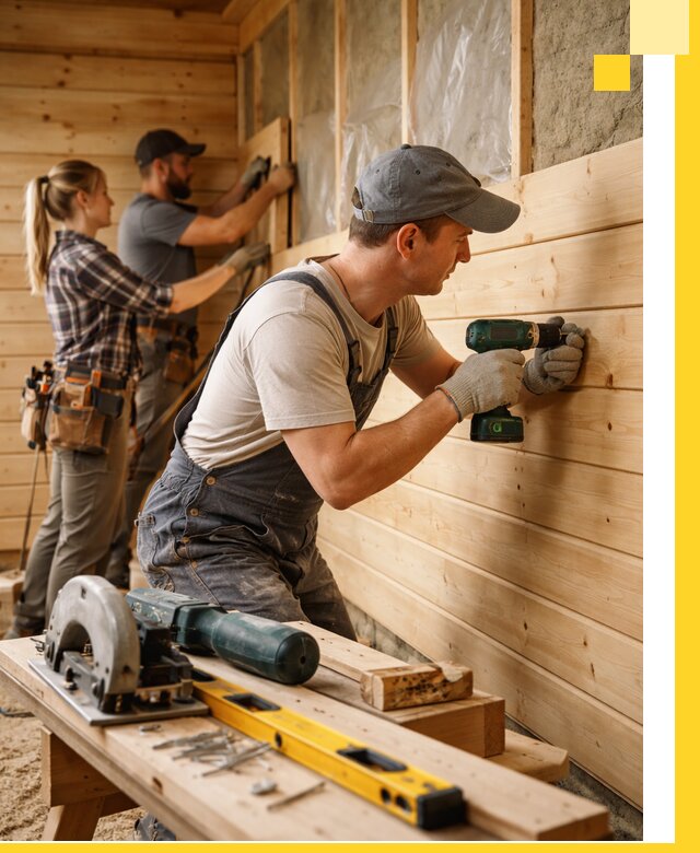 Обшивка бань под ключ в Балтийске: отделка стен и потолков