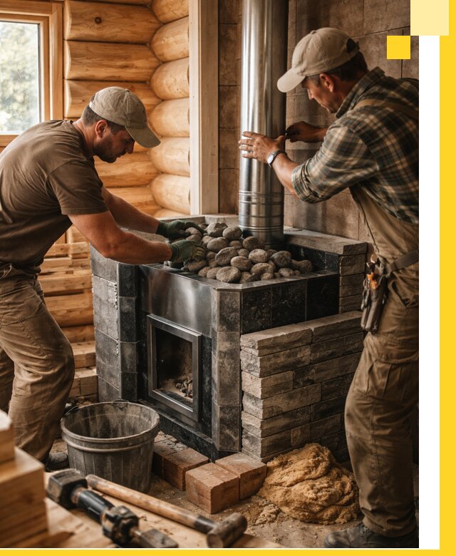 Строительство и отделка русских бань под ключ в Балтийске