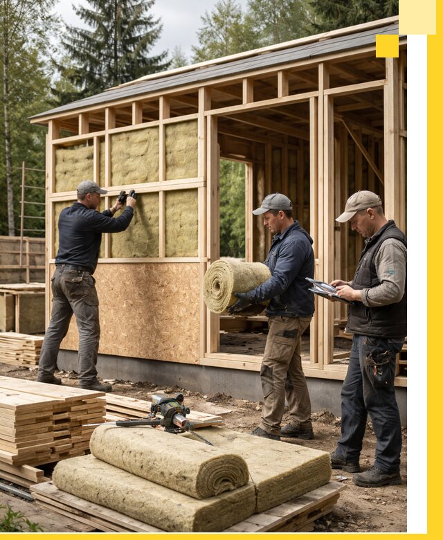 Проектирование и строительство каркасных бань в Балтийске под ключ