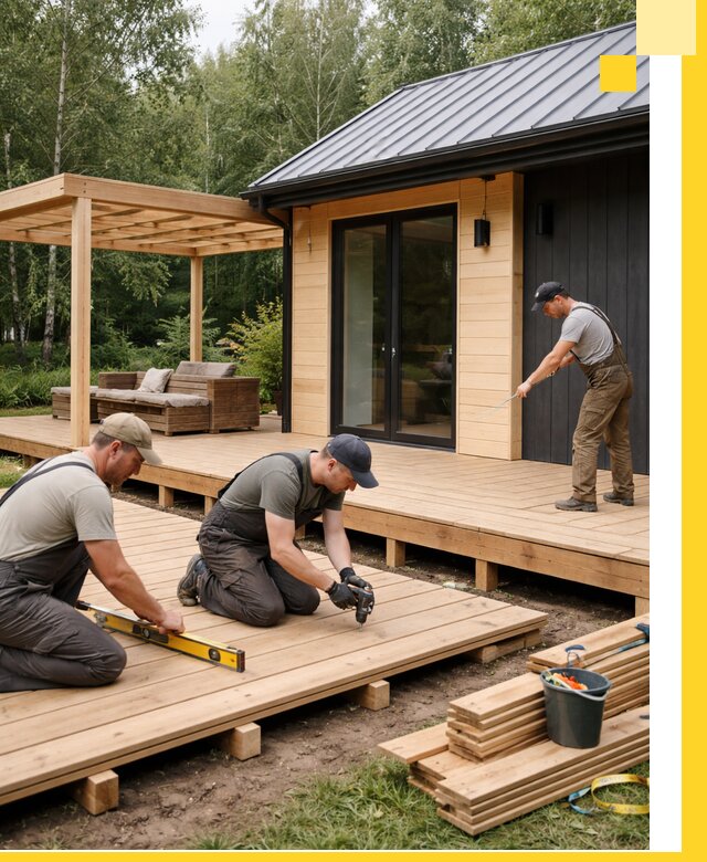 Строительство бань с террасой и бассейном под ключ в Балтийске