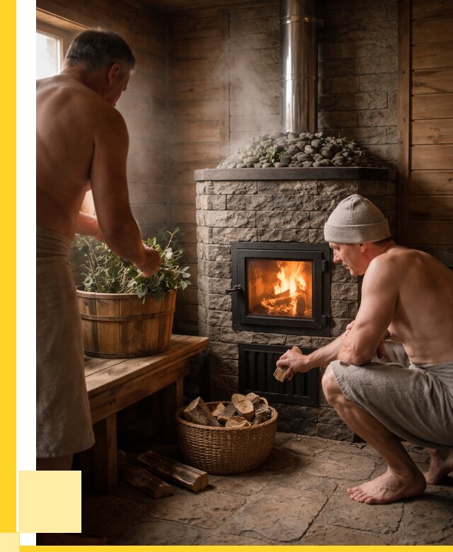 Банные печи под ключ в Балтийске от 45878 р. | ЭриданБлт кирпичная