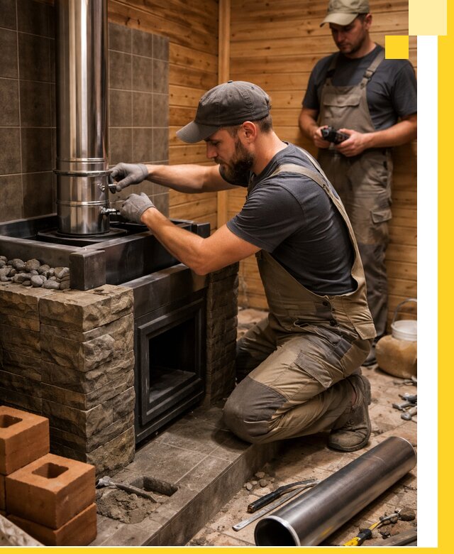 Изготовление и установка банных печей под ключ в Балтийске